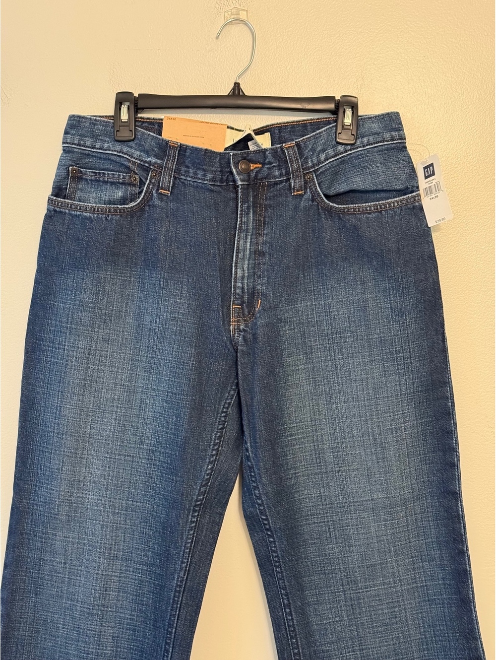 GAP Men's Loose Boot Fit Jeans 34x30 Dark Authentic Wash